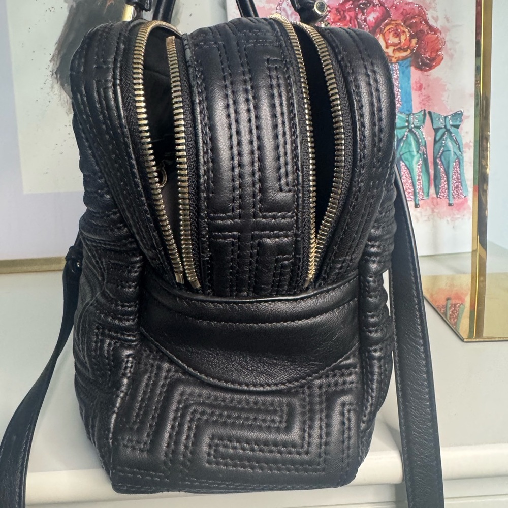 Versace Black Satchel with Gold Accents - Picture 6 of 16